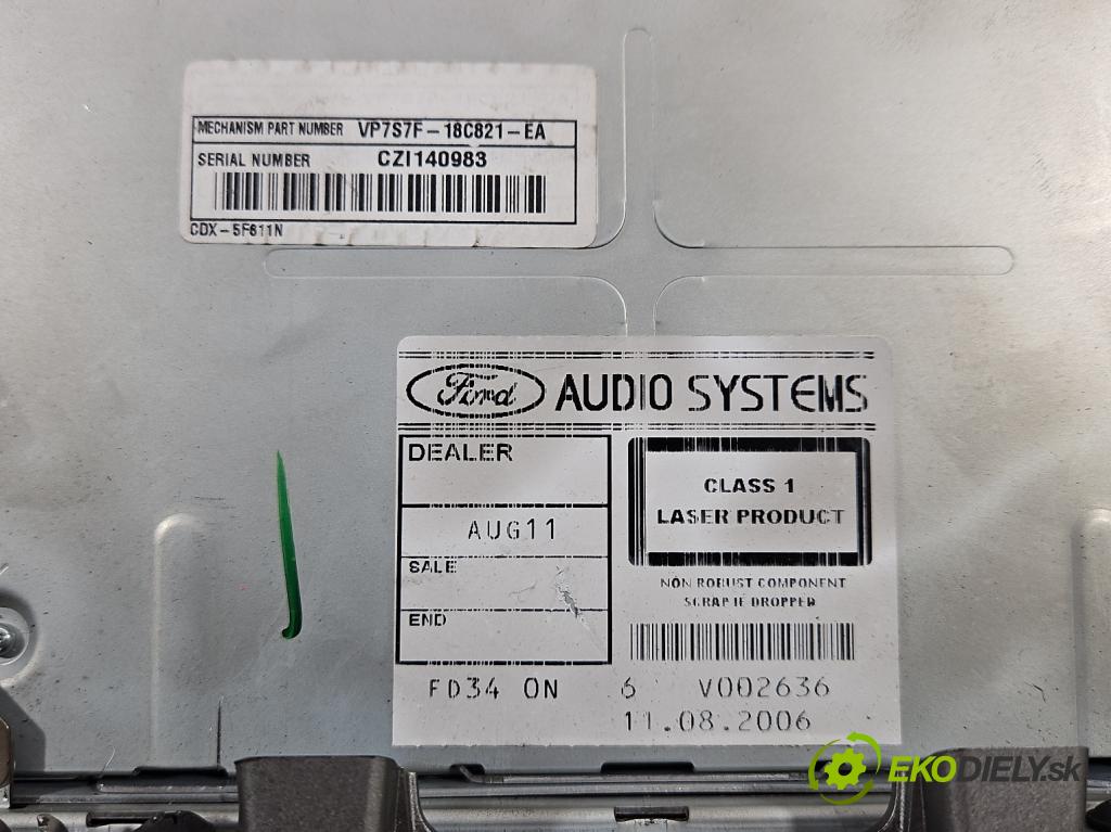 Ford Galaxy Mk2 2006-2015 1.8 TDCI 125 HP manual 92 kW 1753 cm3 5- Radio originál 6M2T-18B988-AC