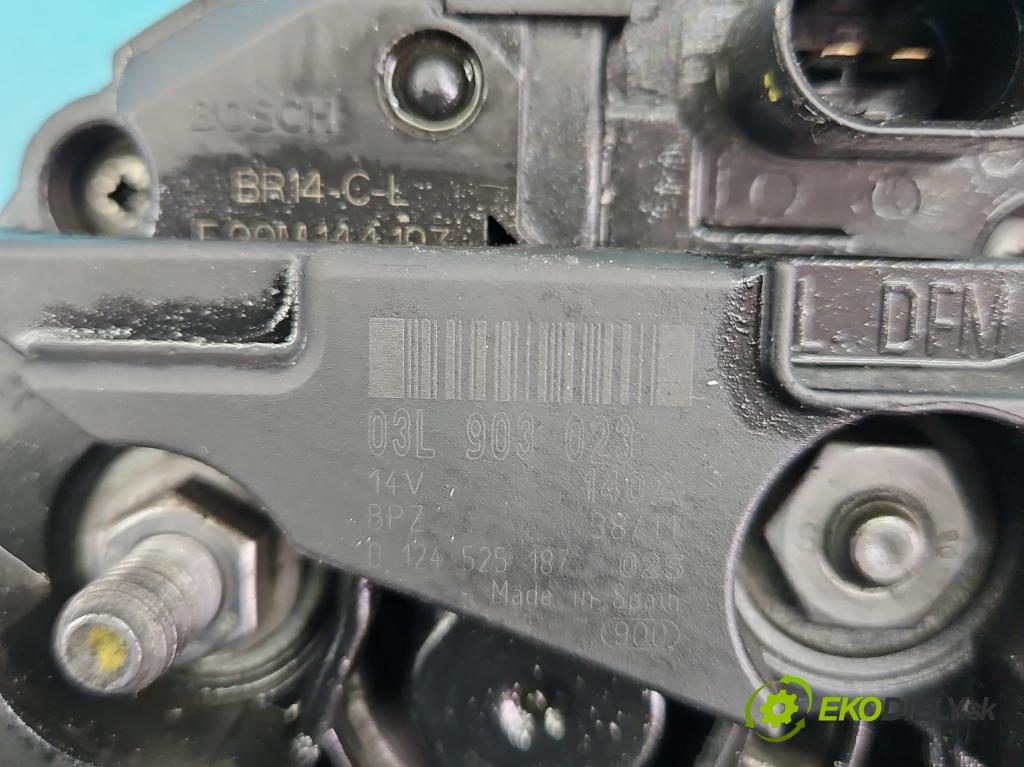 Skoda Superb II 2008-2015 1.6 tdi 105 hp manual 77 kW 1598 cm3 5- Alternator 03L903023 (Alternátory)
