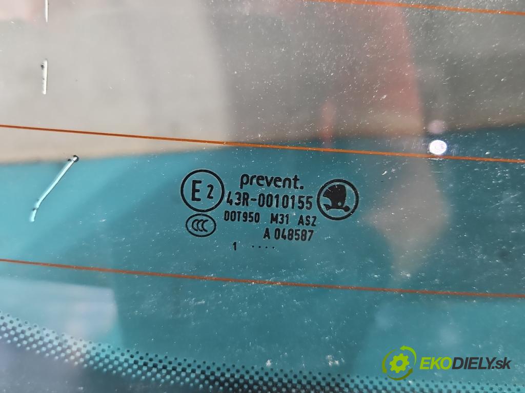 Skoda Superb II 2008-2015 1.6 tdi 105 hp manual 77 kW 1598 cm3 5- sklo zadní  (Okna zadní)