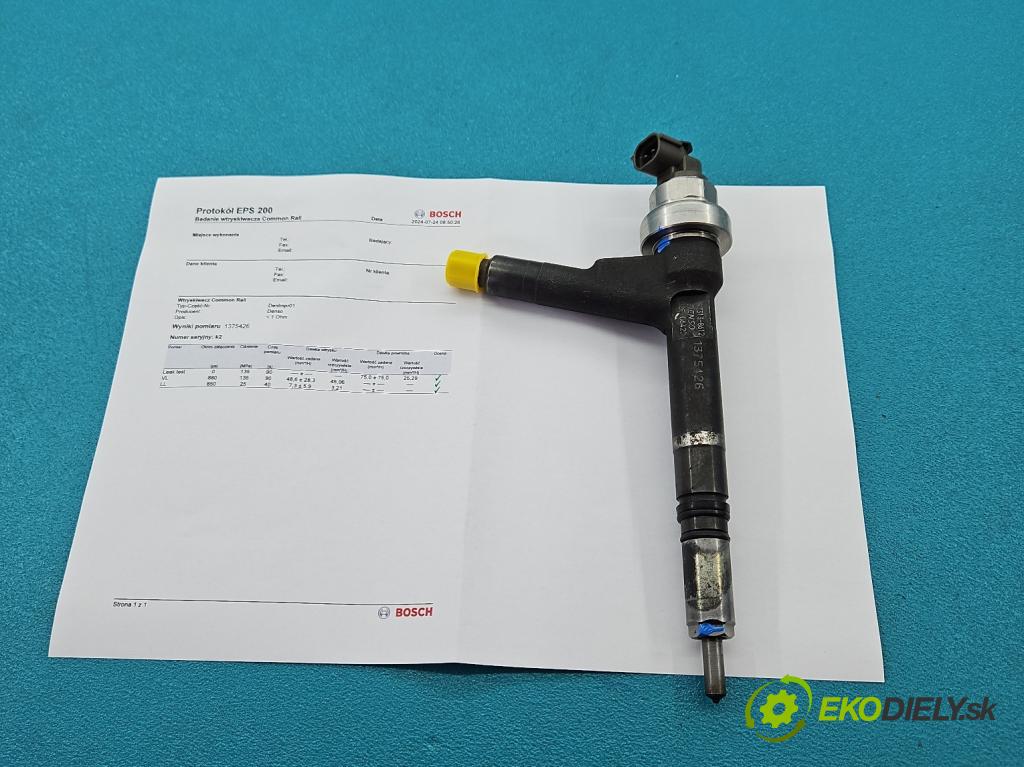 Opel Meriva A 2002-2010 1.7 cdti 101 hp manual 74 kW 1686 cm3 5- vstřikovač 897313-8612 (Vstřikovač paliva)