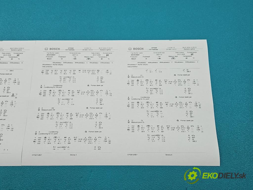 Vw Golf IV 1997-2003 1.9 tdi 116 HP manual 85 kW 1896 cm3 5- vstrekovacie čerpadlo 0414720007 (Vstrekovače)