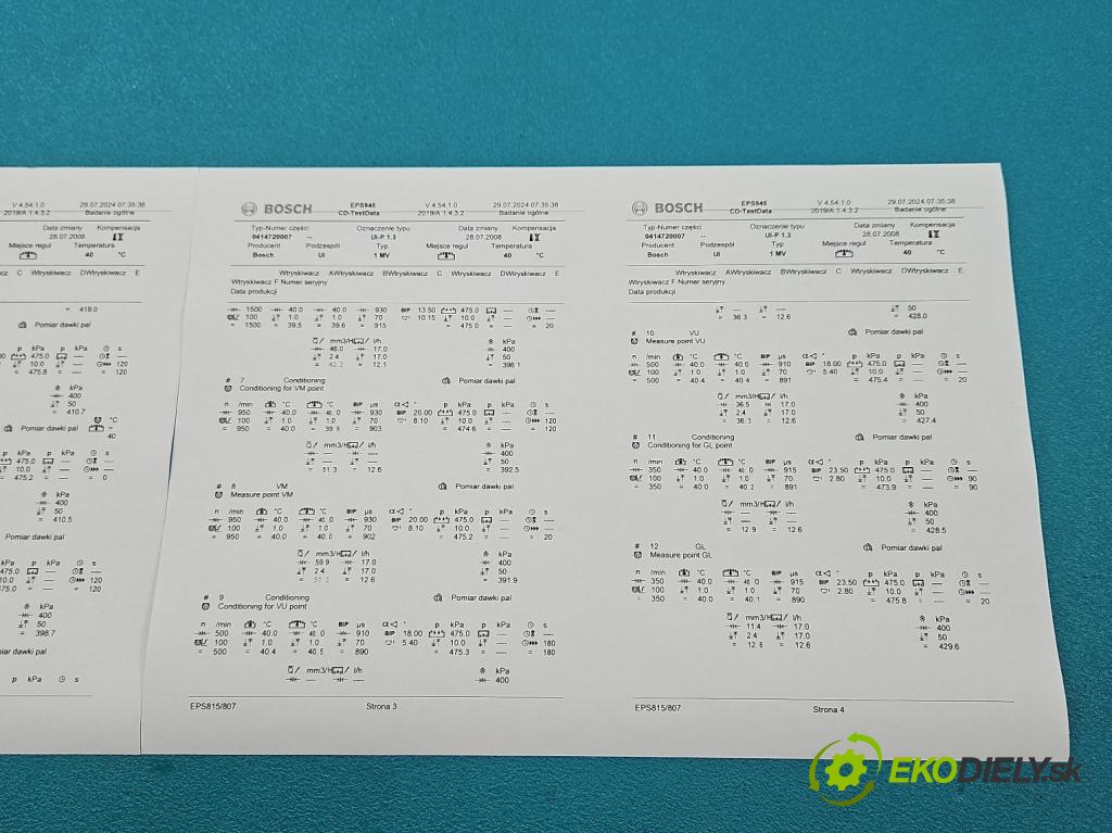 Vw Golf IV 1997-2003 1.9 tdi 116 HP manual 85 kW 1896 cm3 5- vstrekovacie čerpadlo 0414720007 (Vstrekovače)