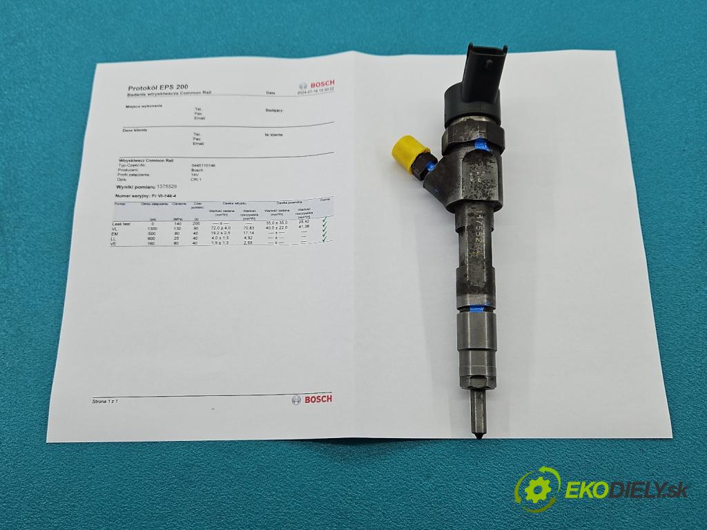 Opel Vivaro 2001-2014 1.9 cdti 101 HP manual 74 kW 1870 cm3 5- vstrek 0445110146 (Vstrekovače)