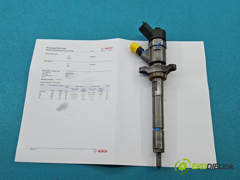 Ford Focus Mk2 2004-2011 1.6 tdci 90 HP manual 66 kW 1560 cm3 5- vstrek 0445110239 (Vstrekovače)