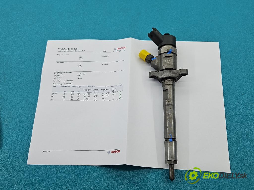Ford Focus Mk2 2004-2011 1.6 tdci 90 HP manual 66 kW 1560 cm3 5- vstrek 0445110239 (Vstrekovače)