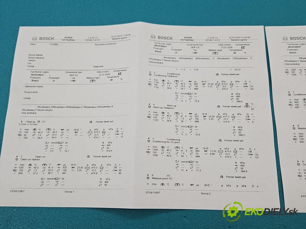 Vw Golf IV 1997-2003 1.9 tdi 101 HP manual 74 kW 1896 cm3 5- vstrekovacie čerpadlo 0414720037 (Vstrekovače)