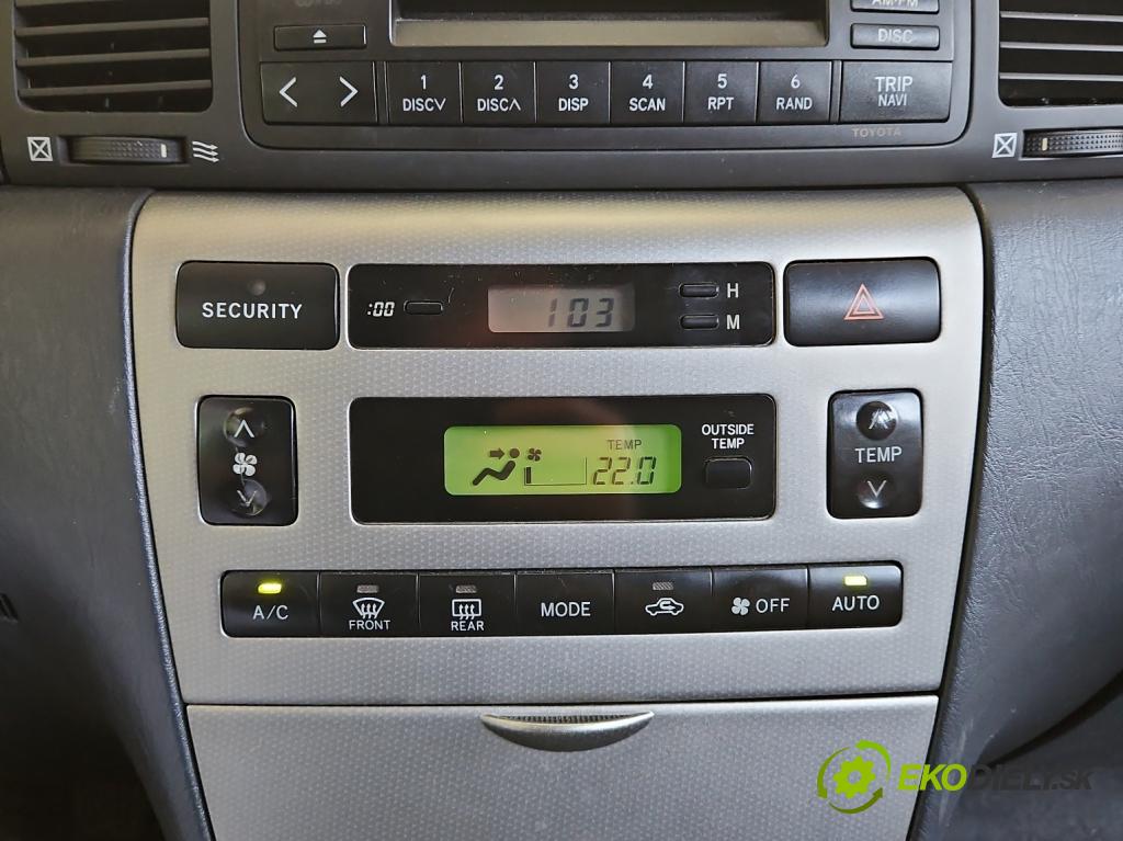 Toyota Corolla E12 2001-2009 2.0 D4D 90 HP manual 66 kW 1995 cm3 3- panel kúrenia 88650-13030