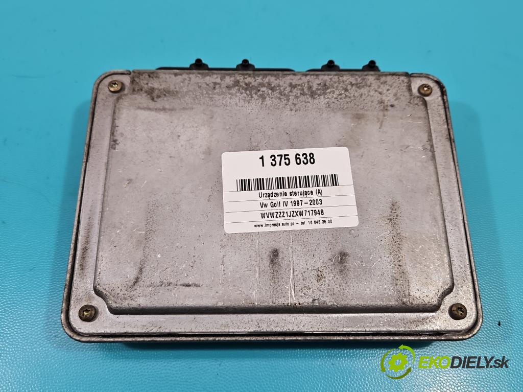 Vw Golf IV 1997-2003 1.9 TDI 90 hp manual 66 kW 1896 cm3 3- řídící jednotka motoru 038906018BL