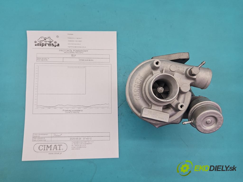 Audi 80 B4 1991-1994 1.9 tdi 90 HP manual 66 kW 1896 cm3 5- turbodúchadlo, turbo repasovaná 454082-1