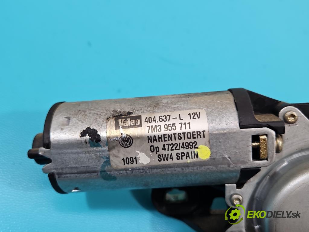 Vw Sharan I 1995-2010 1.9 TDI 116 HP manual 85 kW 1896 cm3 5- motor stieračov zadné 7M3955711