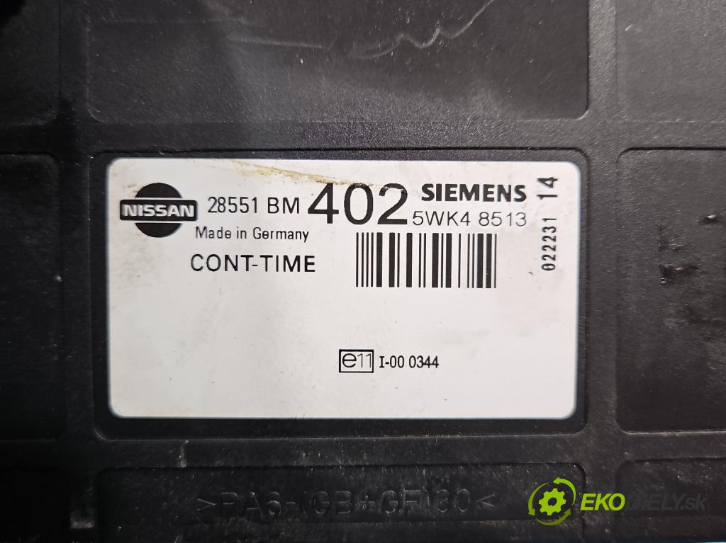 Nissan Almera N16 2000-2006 1.5 16V 90 hp manual 66 kW 1498 cm3 5- řídící jednotka motoru MEC20-605