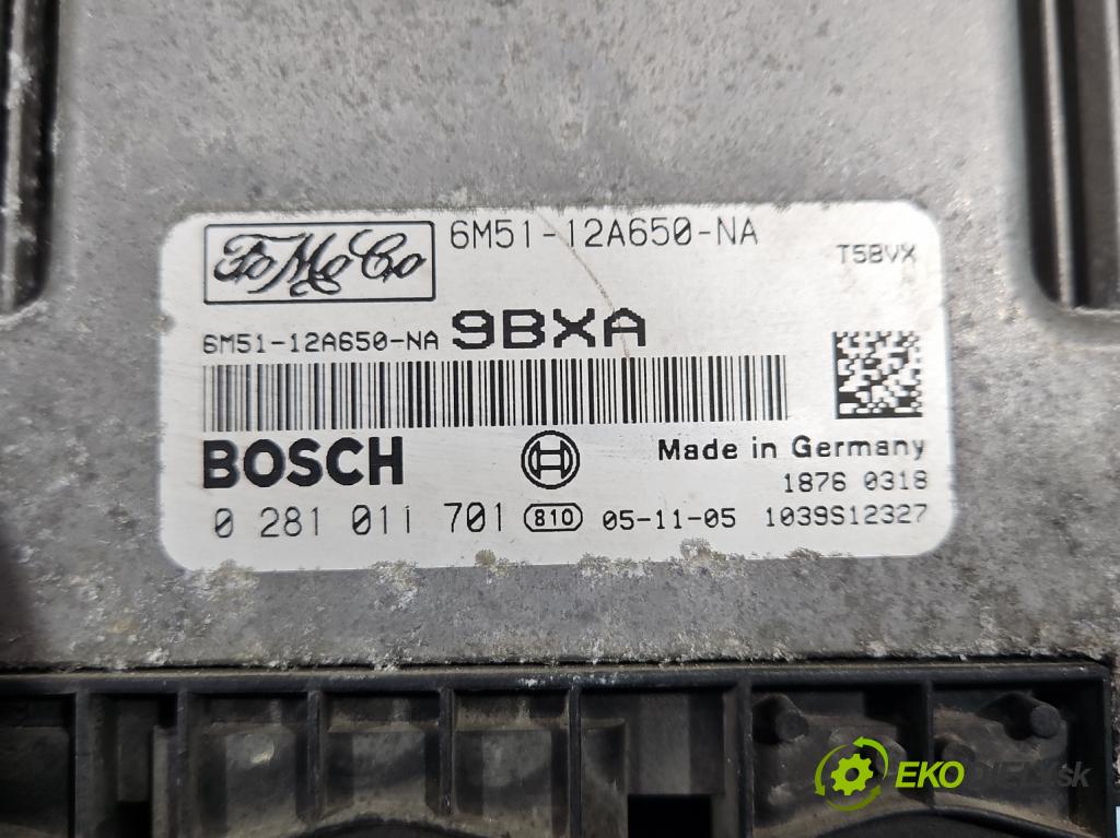 Ford Focus Mk2 2004-2011 1.6 tdci 90 hp manual 66 kW 1560 cm3 5- řídící jednotka motoru 6M51-12A650-NA