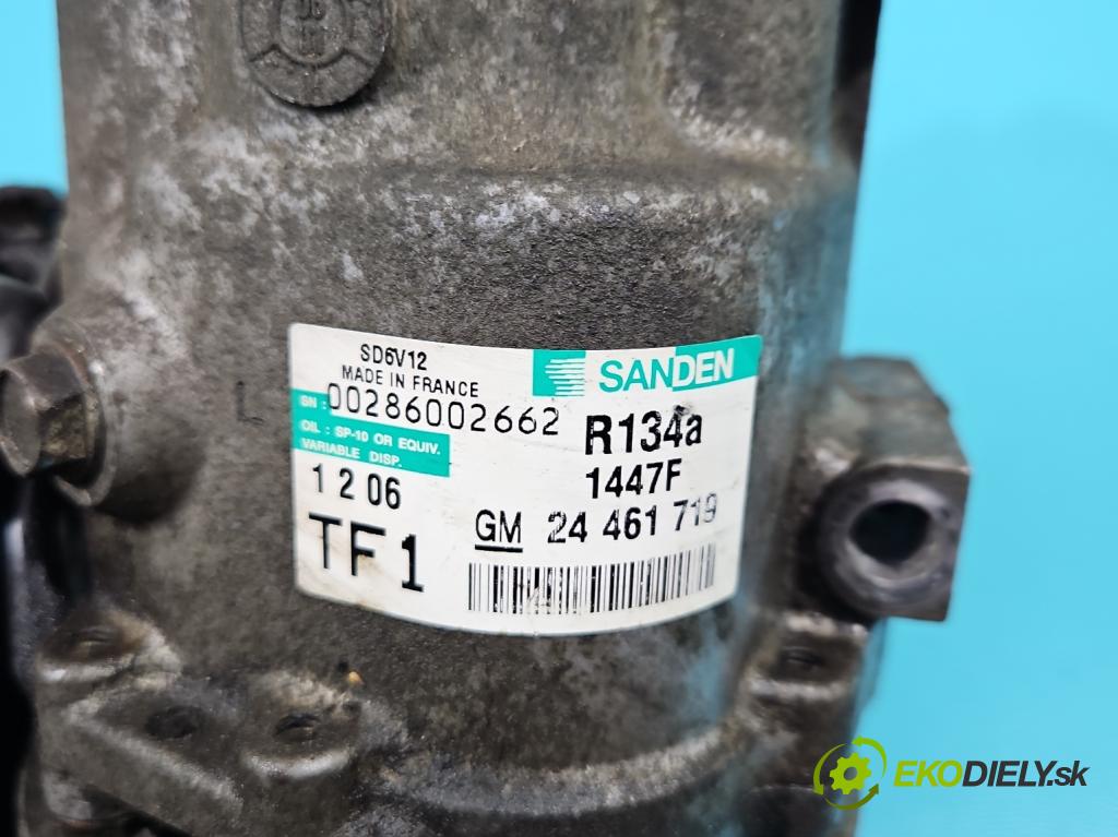 Opel Corsa C 2000-2006 1.2 16V 80 hp manual 59 kW 1229 cm3 5- Kompresor: klíma 24461719 (Kompresory)