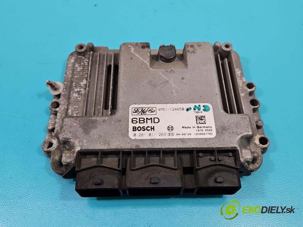 Ford Focus Mk2 2004-2011 1.6 tdci 109 hp manual 80 kW 1560 cm3 3- řídící jednotka motoru 4M51-12A650-NC