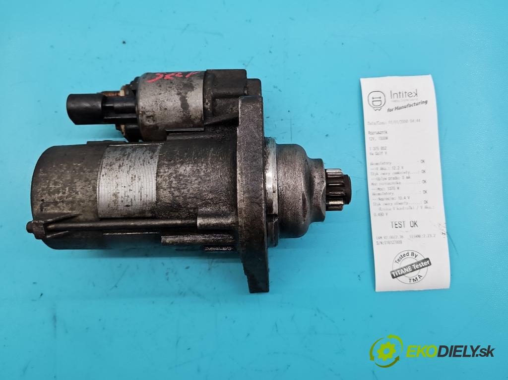 Vw Golf V 2003-2009 1.9 tdi 105 HP manual 77 kW 1896 cm3 5- štartér D7GS8 (Štartéry)
