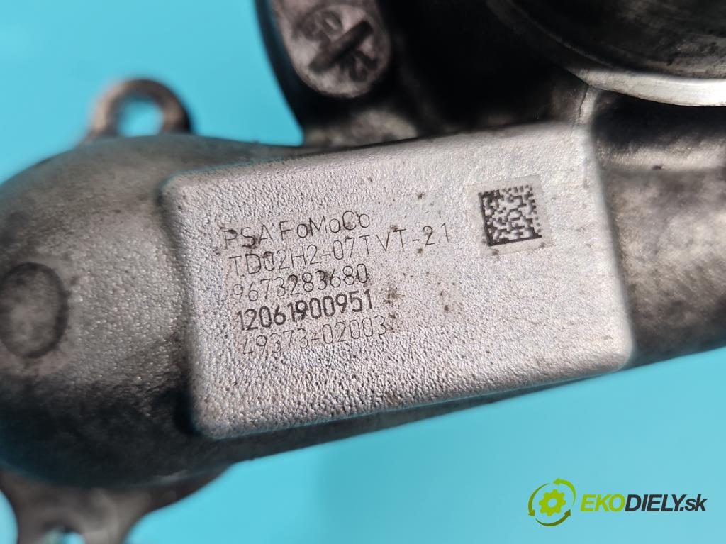 Peugeot 208 I 2012-2019 1.6 hdi 92 HP manual 68 kW 1560 cm3 5- turbodúchadlo, turbo 49373-02003 (Turbodúchadlo (kompletné))