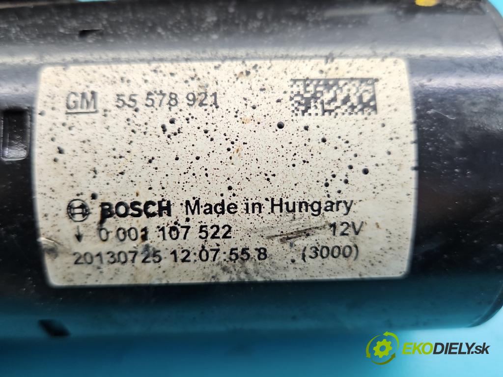 Opel Mokka A 2012-2019 1.4 T 140 HP automatic 103 kW 1364 cm3 5- štartér 55578921 (Štartéry)
