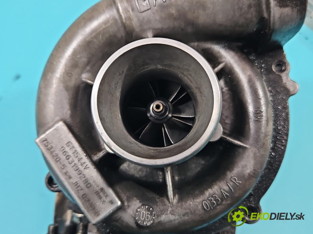 Peugeot 407 1.6 HDI 109 hp manual 80 kW 1560 cm3 5- Turbodmychadlo 753420-5 (Turbodúchadla (kompletní))