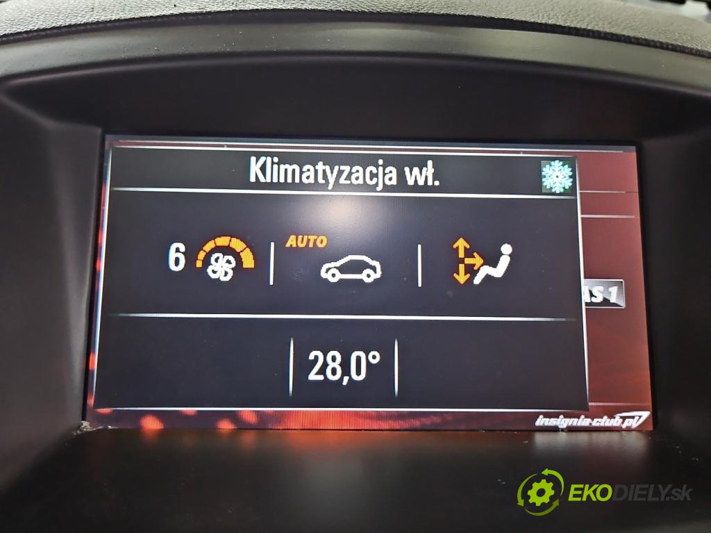 Opel Insignia A 2008-2017 2.0 T 220KM manual 162 kW 1998 cm3 5- Zobrazit: 20939145 (Prístrojové dosky, displeje)
