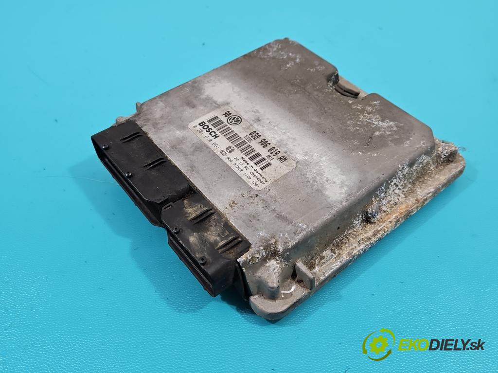 Vw Golf IV 1997-2003 1.9 TDI 116 hp manual 85 kW 1900 cm3 5- řídící jednotka motoru 038906019AM