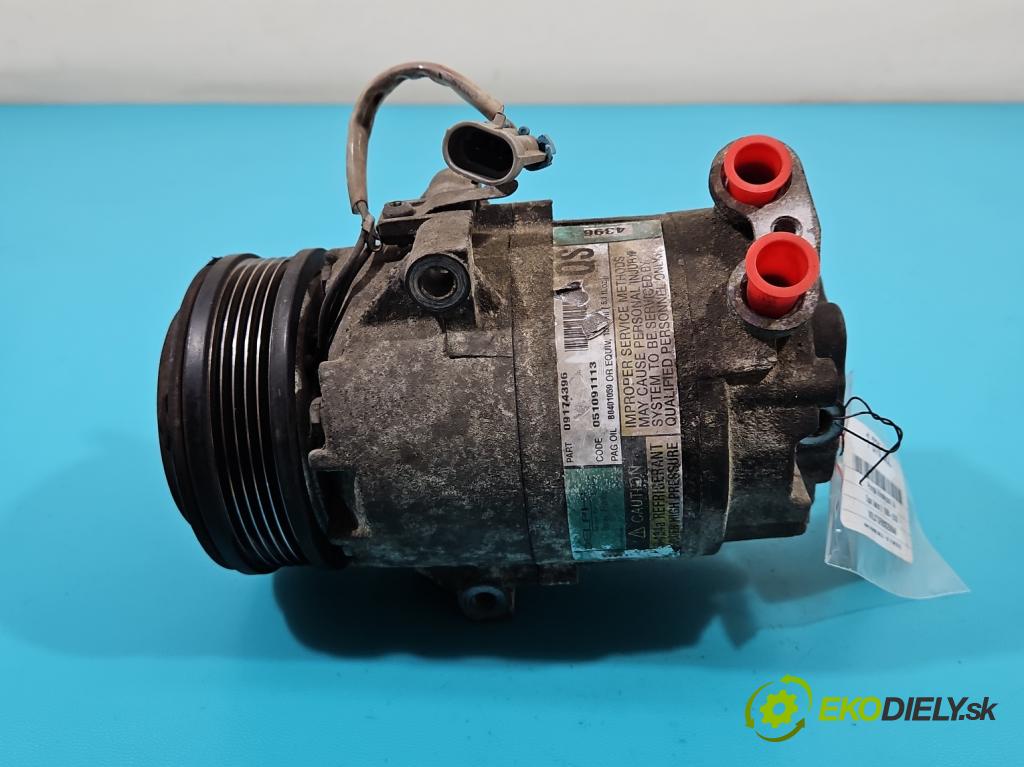 Opel Astra II 1998-2009 1.6 16V 101 hp manual 74 kW 1598 cm3 5- Kompresor: klíma 09174396 (Kompresory)