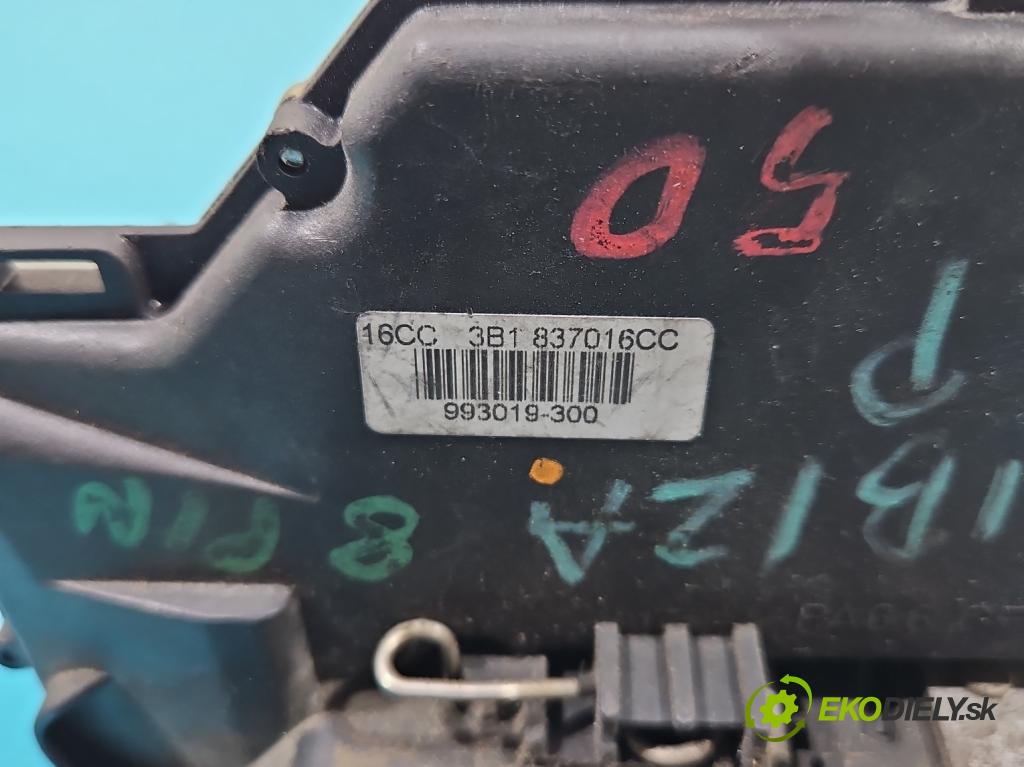 Seat Ibiza III 6L 2002-2008 1.4 TDI 80 hp manual 59 kW 1422 cm3 5- zámek přední pravý 3B1837016CC