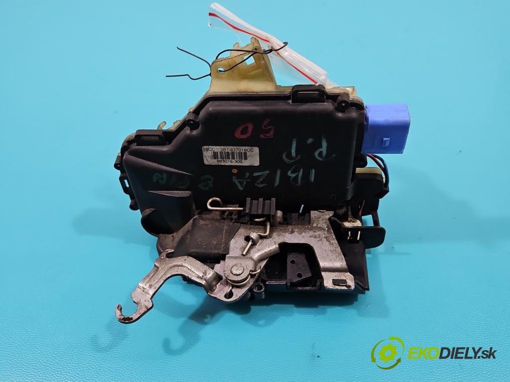 Seat Ibiza III 6L 2002-2008 1.4 TDI 80 hp manual 59 kW 1422 cm3 5- zámek přední pravý 3B1837016CC
