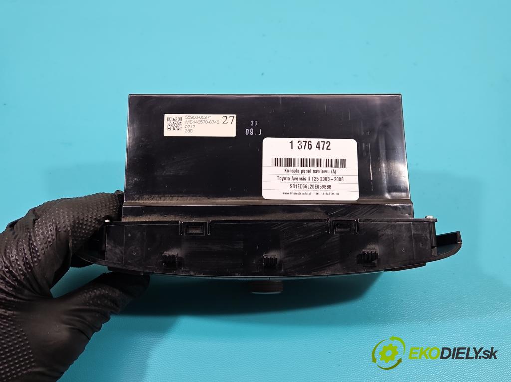 Toyota Avensis II T25 2003-2008 2.0 D4D 126 HP manual 93 kW 1998 cm3 5- panel kúrenia 55900-05271