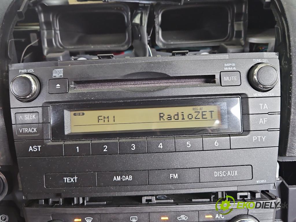 Toyota Avensis III T27 2009-2018 2.0 d4d 126 HP manual 93 kW 1998 cm3 5- Radio originál 86120-05151