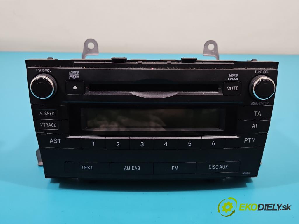 Toyota Avensis III T27 2009-2018 2.0 d4d 126 HP manual 93 kW 1998 cm3 5- Radio originál 86120-05151