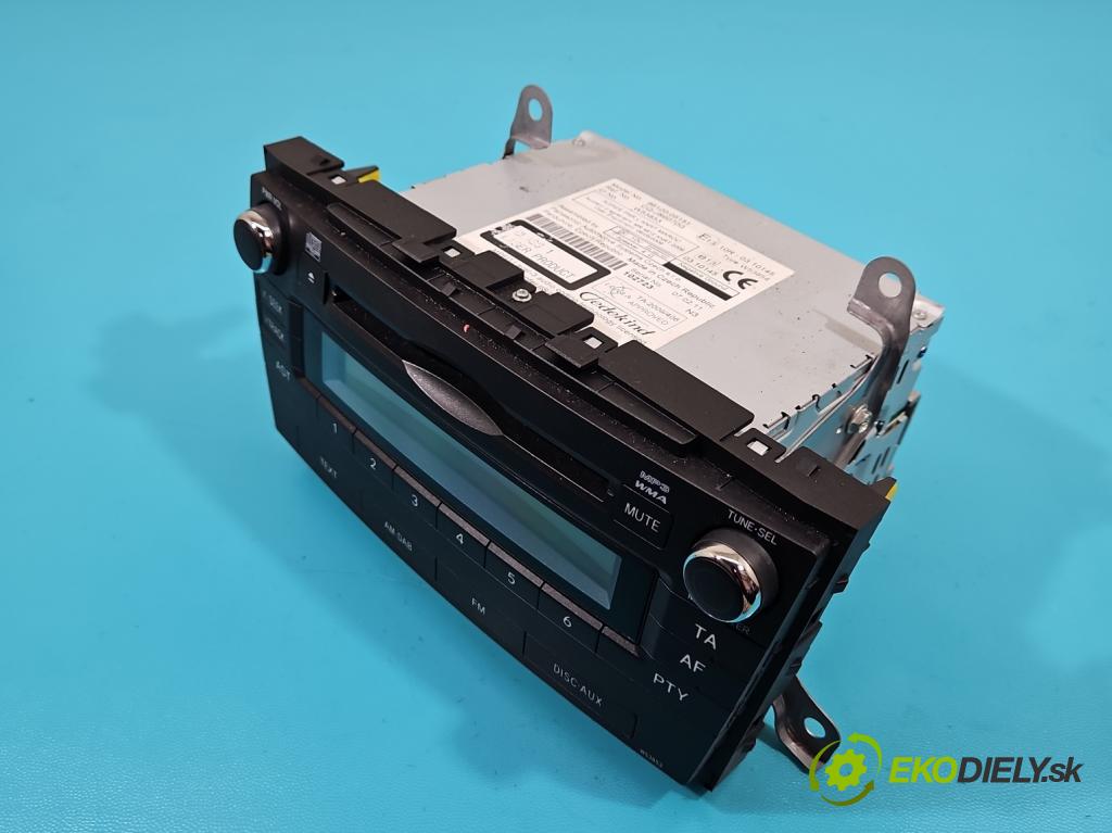 Toyota Avensis III T27 2009-2018 2.0 d4d 126 HP manual 93 kW 1998 cm3 5- Radio originál 86120-05151