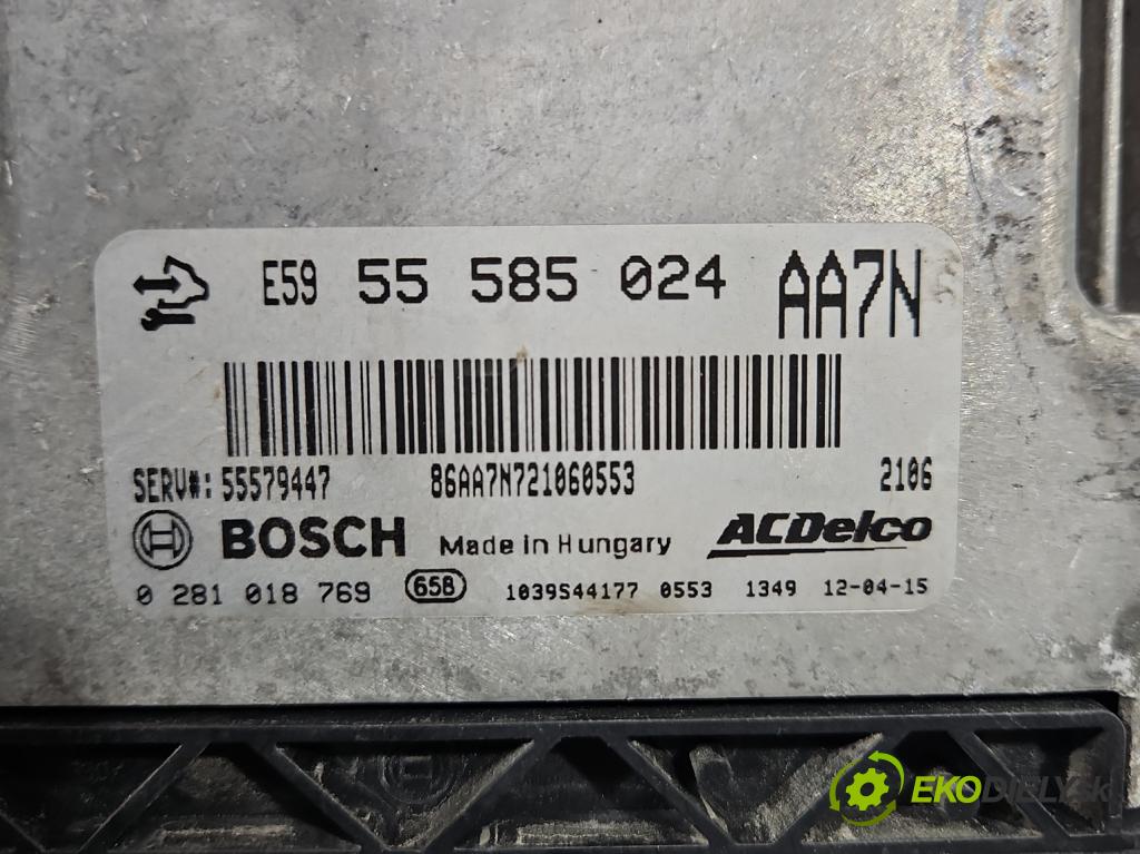 Opel Zafira C 2012-2019 Tourer 2.0 CDTI 165 hp manual 121 kW 1956 cm3 5- řídící jednotka motoru 0281018769