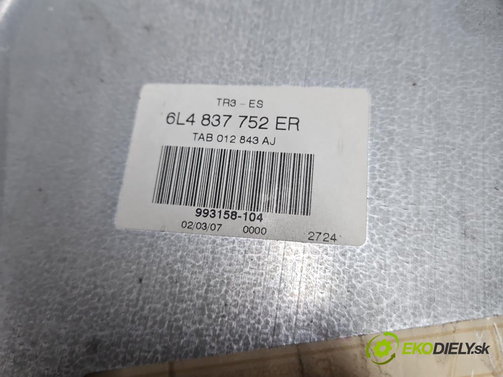 Seat Ibiza III 6L 2002-2008 1.4 TDI 80 hp manual 59 kW 1422 cm3 5- mechanismus stahování přední pravý 6L2959801