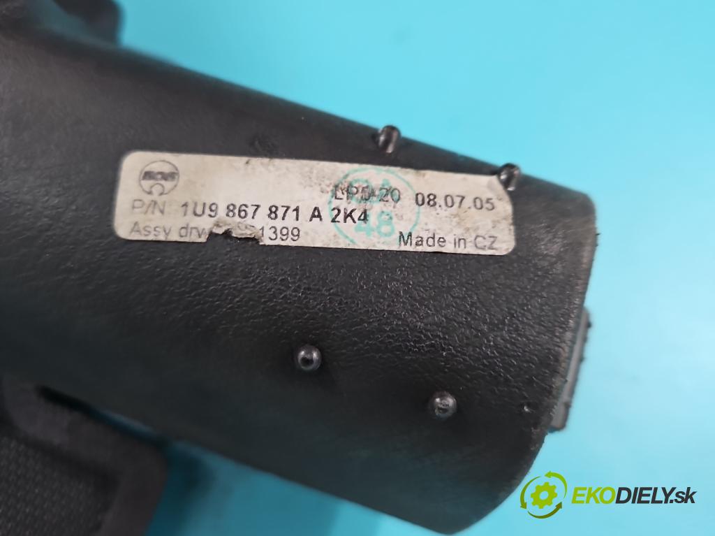 Skoda Octavia I 1996-2010 1.9 TDI 110 HP manual 81 kW 1896 cm3 5- roleta 1U9867871A (Rolety kufra)