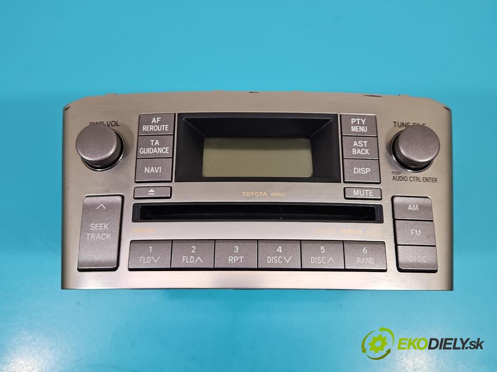 Toyota Avensis II T25 2003-2008 2.0 D4D 126 HP manual 93 kW 1998 cm3 5- Radio originál 86120-05120