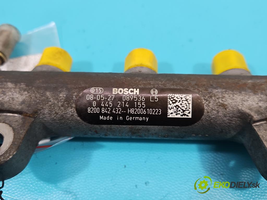 Nissan X-trail II T31 2008-2013 2.0 dci 173KM manual 127 kW 1995 cm3 5- lišta vstrekovacia 0445214155 (Vstrekovacie lišty)