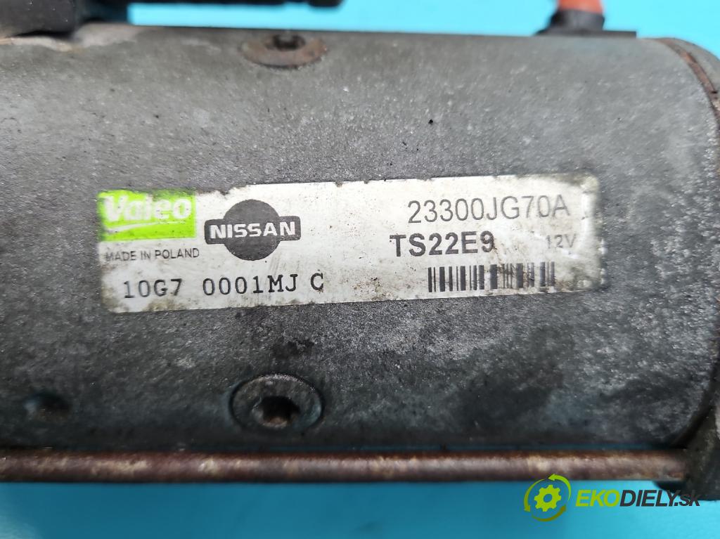 Nissan X-trail II T31 2008-2013 2.0 dci 173KM manual 127 kW 1995 cm3 5- štartér TS22E9 (Štartéry)