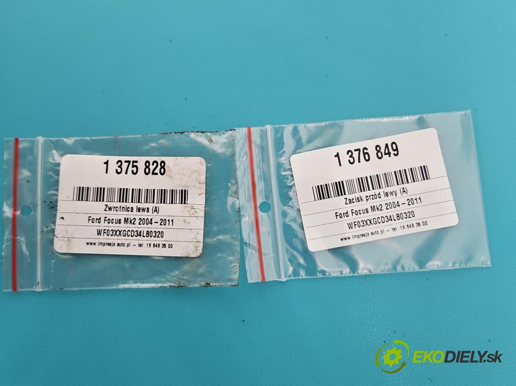 Ford Focus Mk2 2004-2011 1.6 tdci 109 HP manual 80 kW 1560 cm3 3- brzdič predné ľavý (Ostatné)