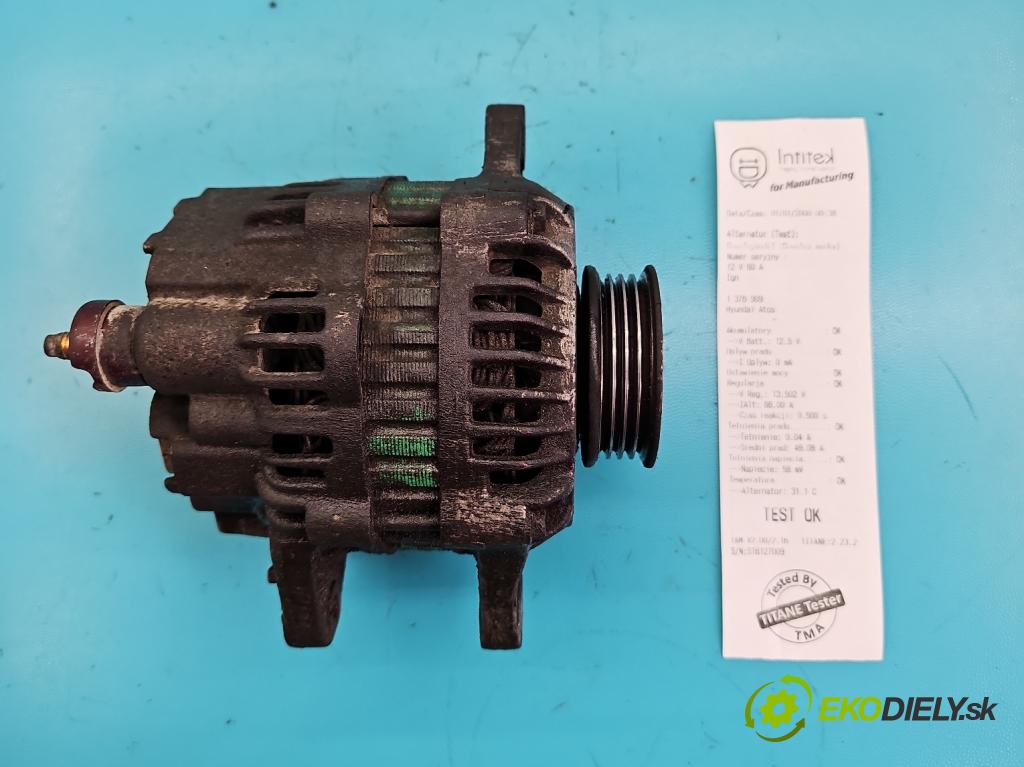 Hyundai Atos 1.0 54 HP manual 40 kW 999 cm3 5- Alternator  (Alternátory)