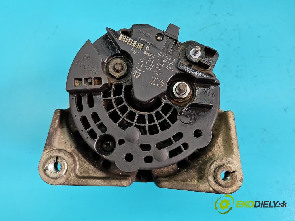 Opel Astra III 2004-2014 1.6 16V 105 hp manual 77 kW 1598 cm3 5- Alternator 0124425020 (Alternátory)