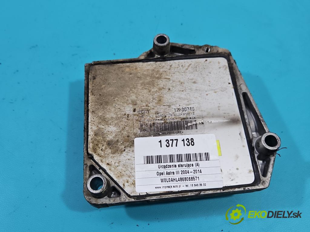 Opel Astra III 2004-2014 1.6 16V 105 hp manual 77 kW 1598 cm3 5- řídící jednotka motoru 12230740