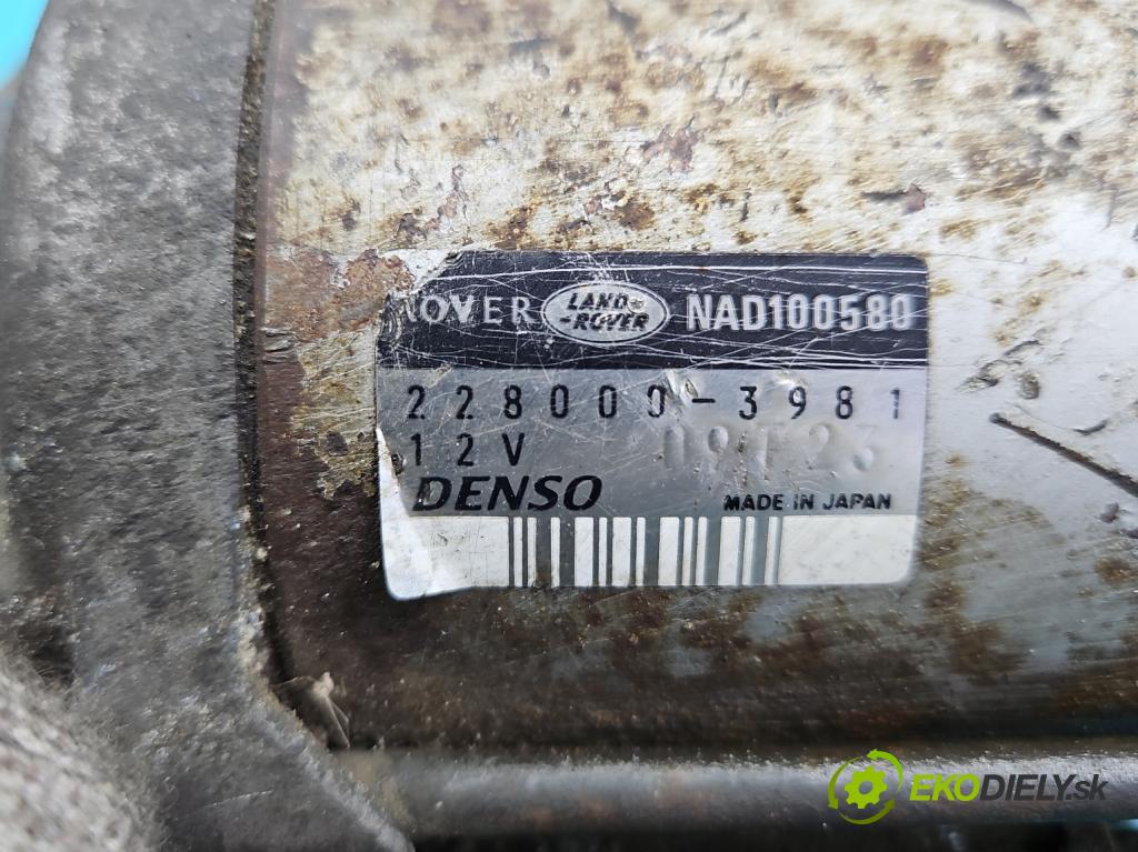 Land rover Freelander I 1998-2006 2.0 TD 98 HP manual 72 kW 1997 cm3 5- štartér 228000-3981 (Štartéry)
