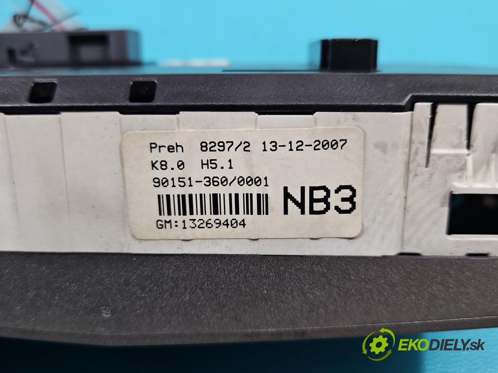 Opel Zafira B 2005-2014 1.9 cdti 150 HP manual 110 kW 1910 cm3 5- panel kúrenia 13269404