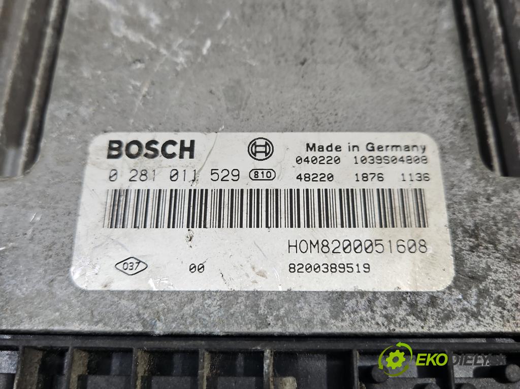 Opel Vivaro 2001-2014 1.9 cdti 101 hp manual 74 kW 1870 cm3 5- řídící jednotka motoru 0281011529