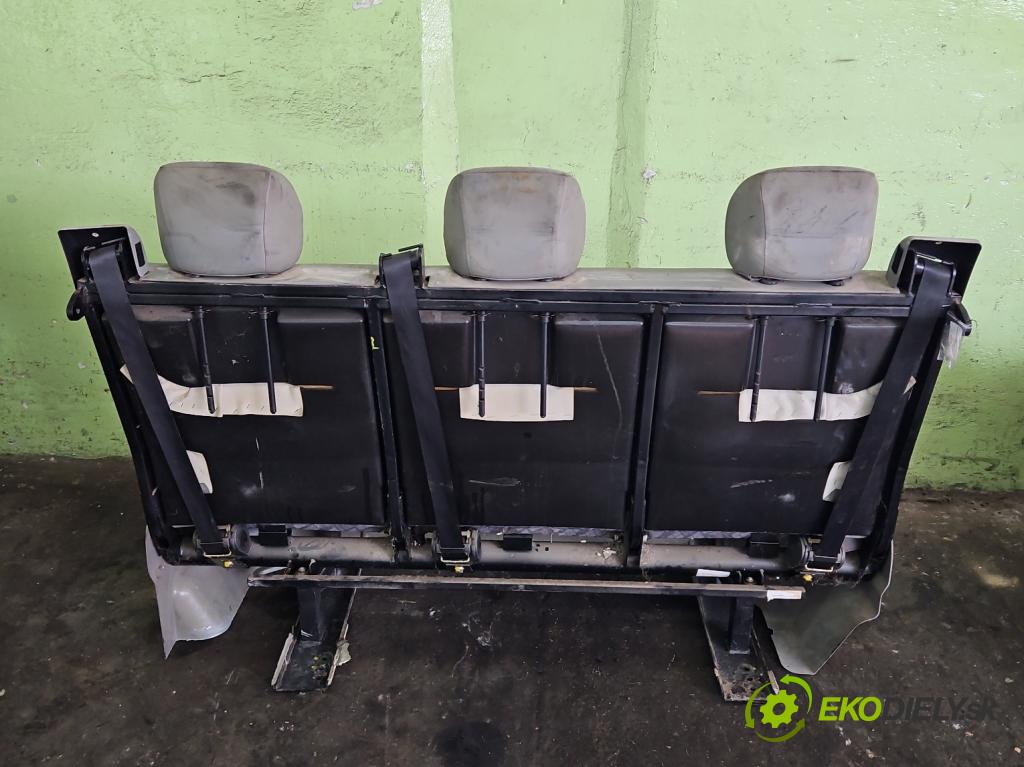 Opel Vivaro 2001-2014 1.9 cdti 101 HP manual 74 kW 1870 cm3 5- Pohovka: zadné  (Sedačky, sedadlá)