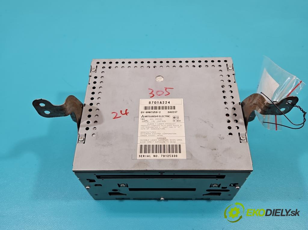 Mitsubishi Outlander II 2006-2013 2.0 DI-D 140 HP manual 103 kW 1968 cm3 5- Radio originál 8701A224
