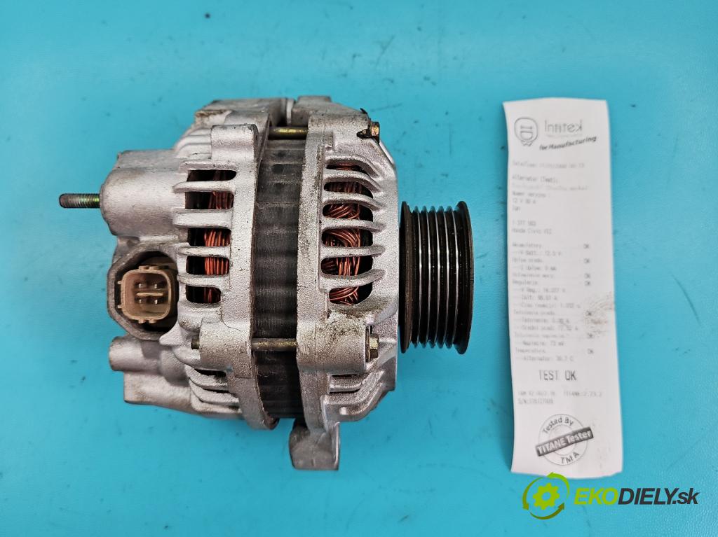 Honda Civic VII 2000-2006 1.4 16V 90 HP manual 66 kW 1396 cm3 3- Alternator  (Alternátory)