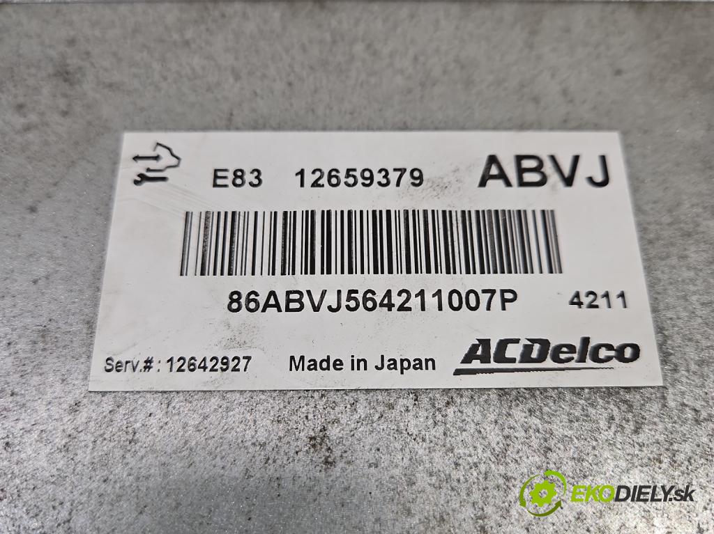 Opel Meriva B 2010-2017 1.4 T 120 hp manual 88 kW 1364 cm3 5- řídící jednotka motoru 12659379