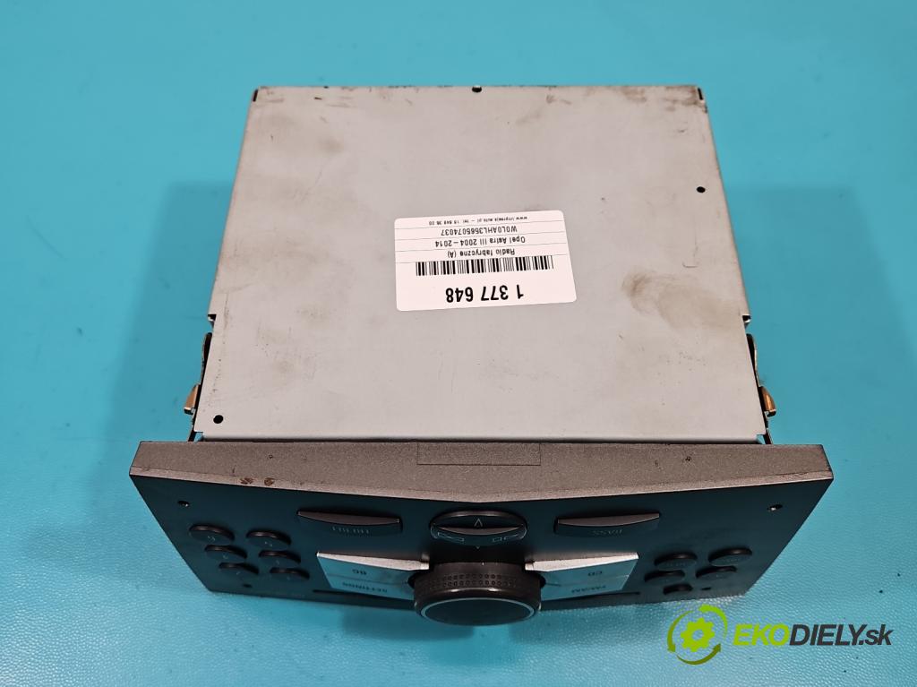 Opel Astra III 2004-2014 1.6 16V 105 HP manual 77 kW 1599 cm3 5- Radio originál 13188461