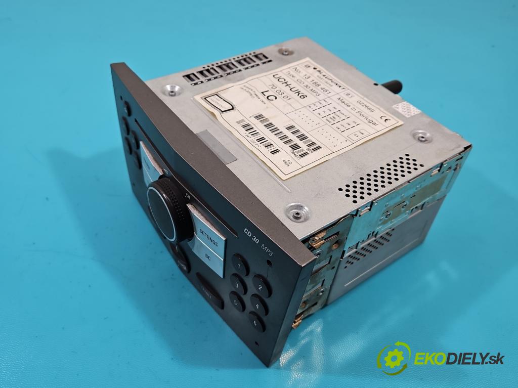 Opel Astra III 2004-2014 1.6 16V 105 HP manual 77 kW 1599 cm3 5- Radio originál 13188461